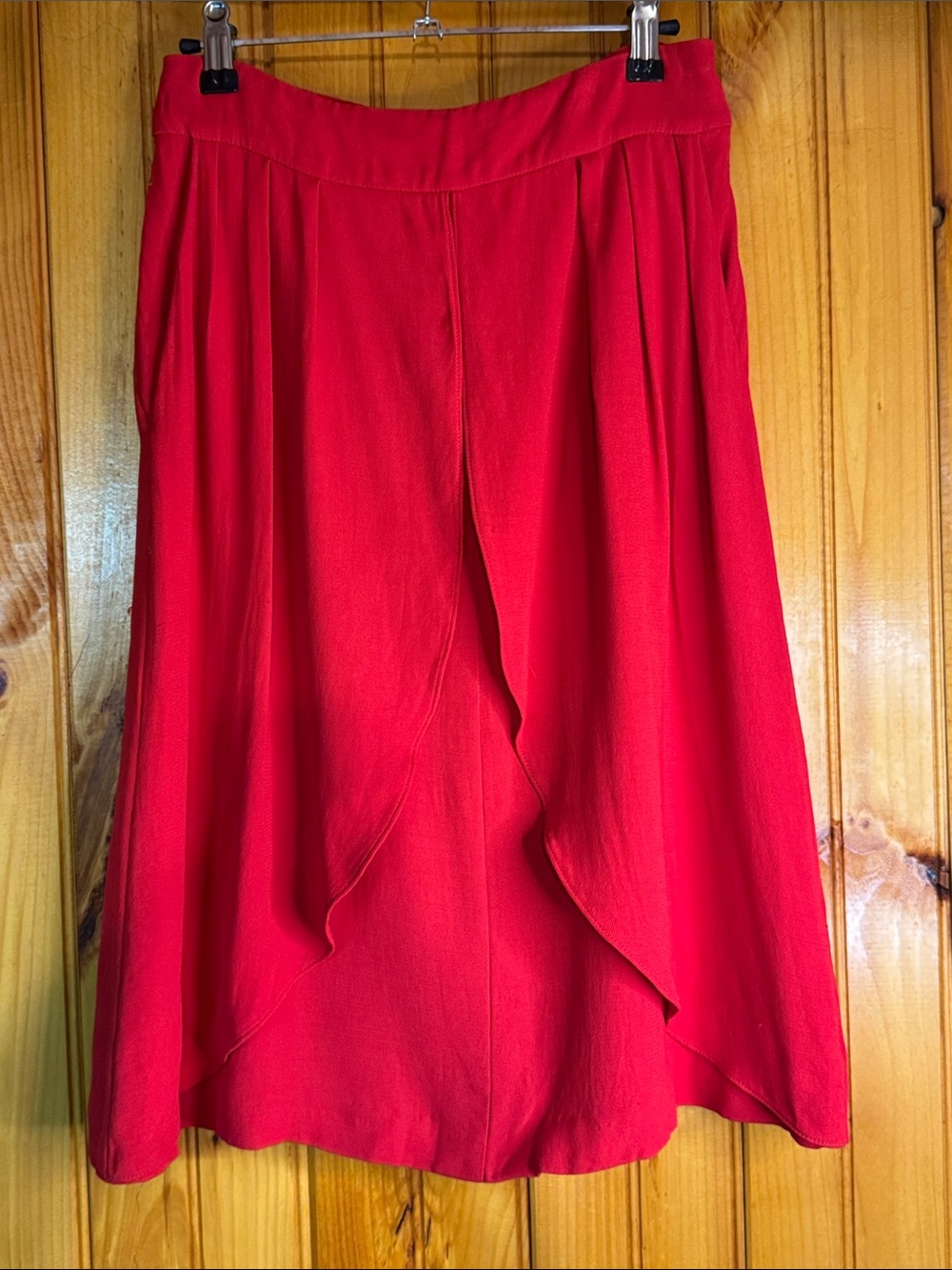 Reiss Yulia Vibrant Scarlet/Flame Skirt With Pockets